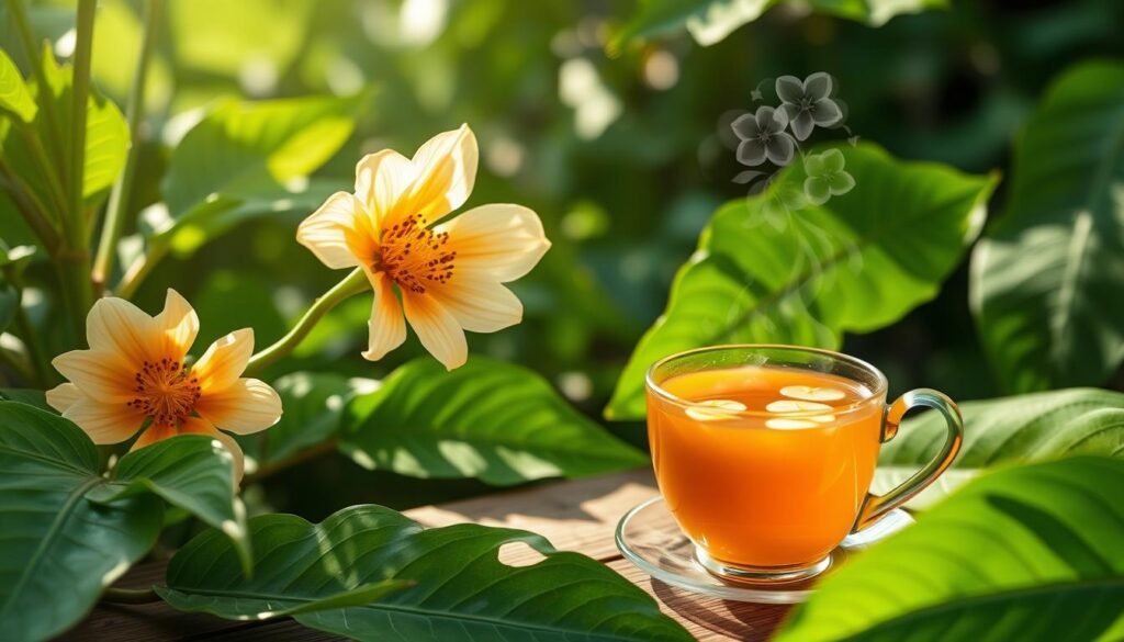 male papaya flower tea for pain relief