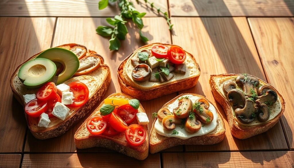 Artisan toast breakfast plate ideas