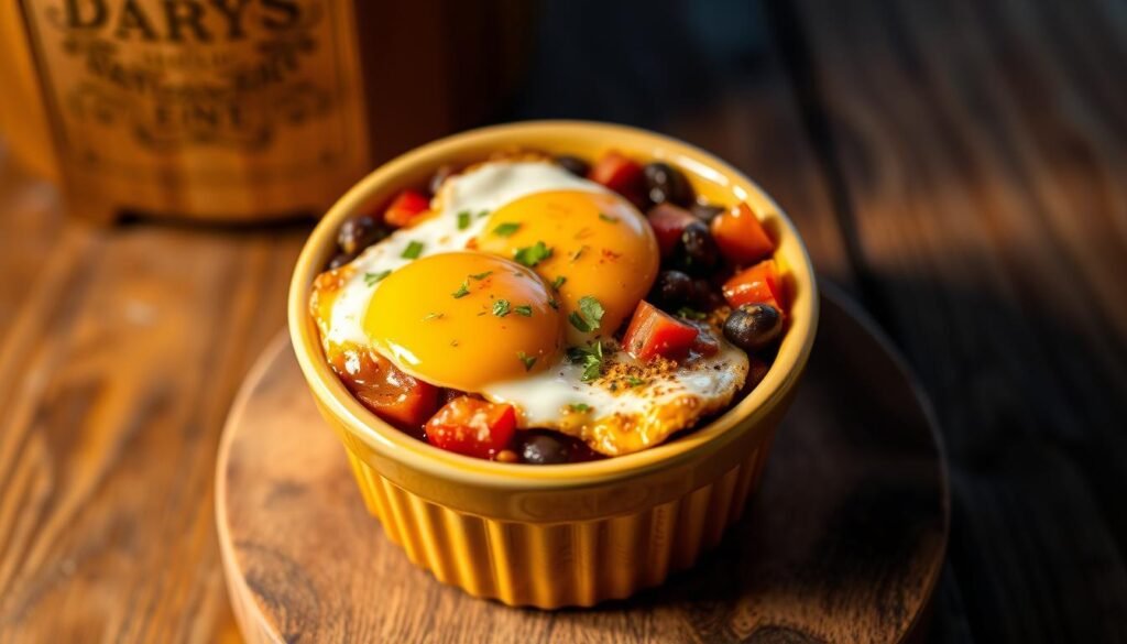 Southwest black bean egg ramekin
