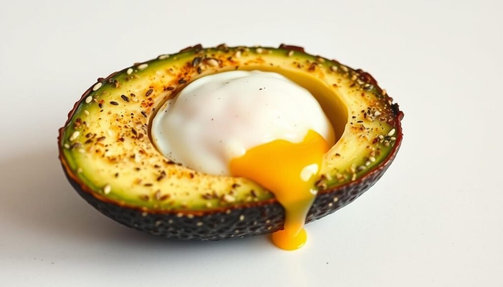 baked avocado with egg keto