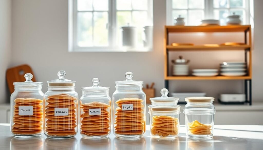 gluten-free pancake storage solutions