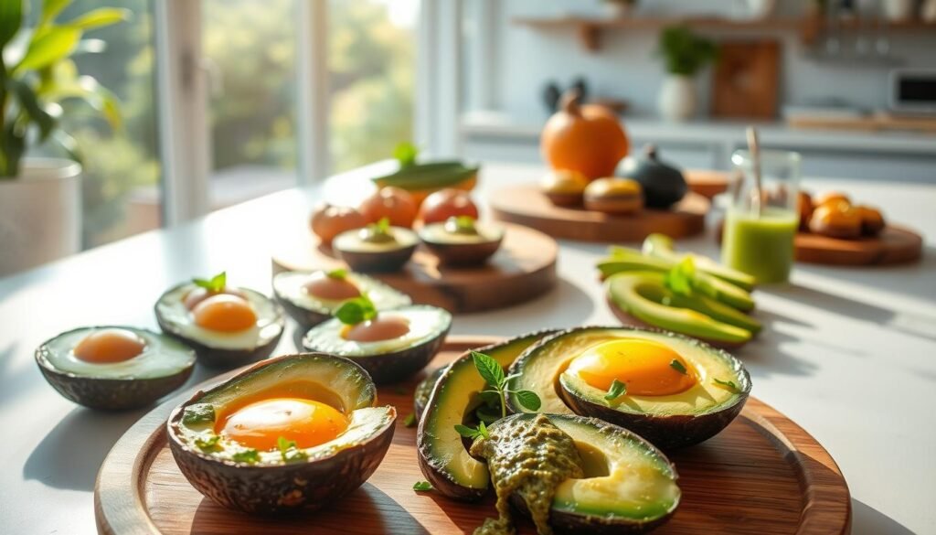 keto-friendly avocado egg bake recipes