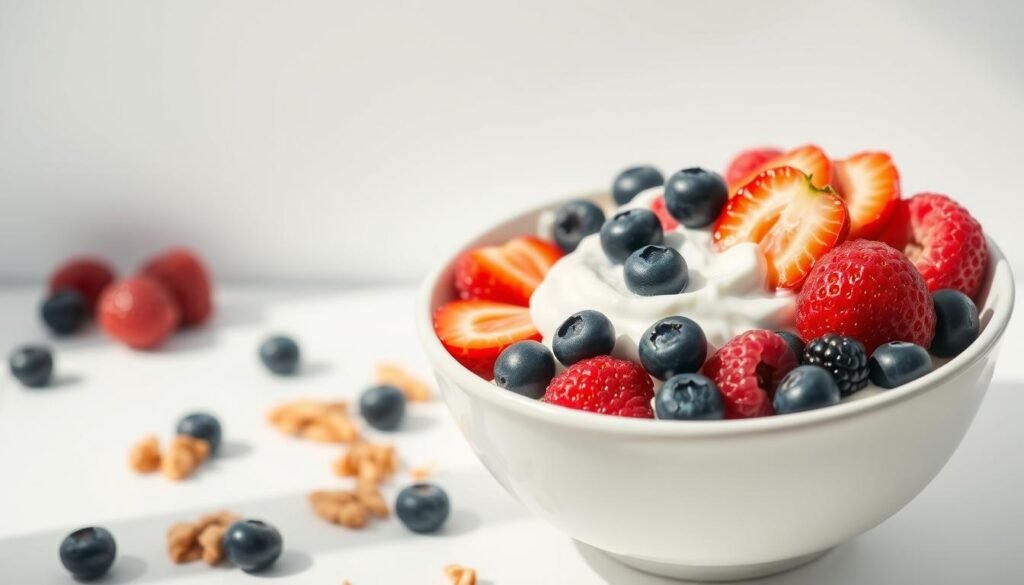 low-carb vegan breakfast yogurt bowl