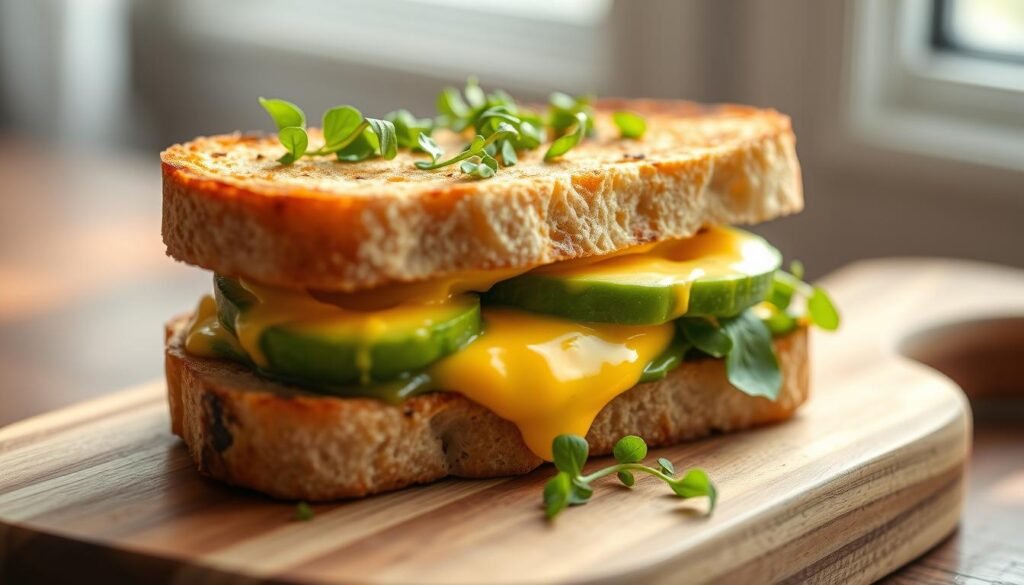 plant-based cheese breakfast sandwich