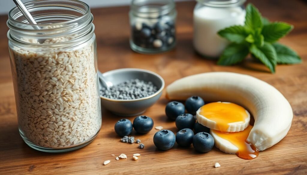 simple overnight oats ingredients