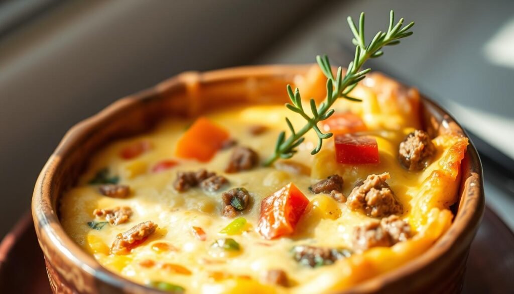 turkey sausage pepper frittata breakfast casserole