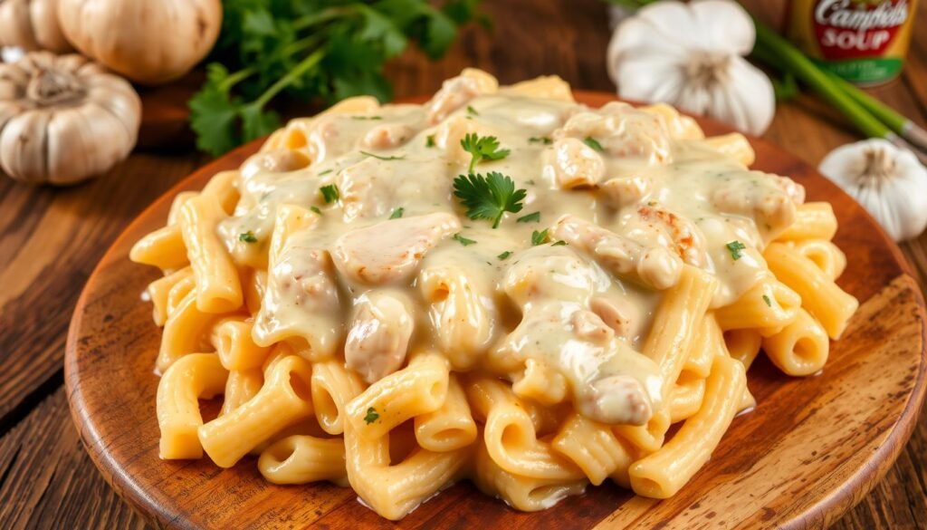 turkey tetrazzini recipe with campbell's cream of chicken soup