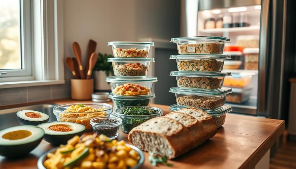 vegan breakfast meal prep freezer storage