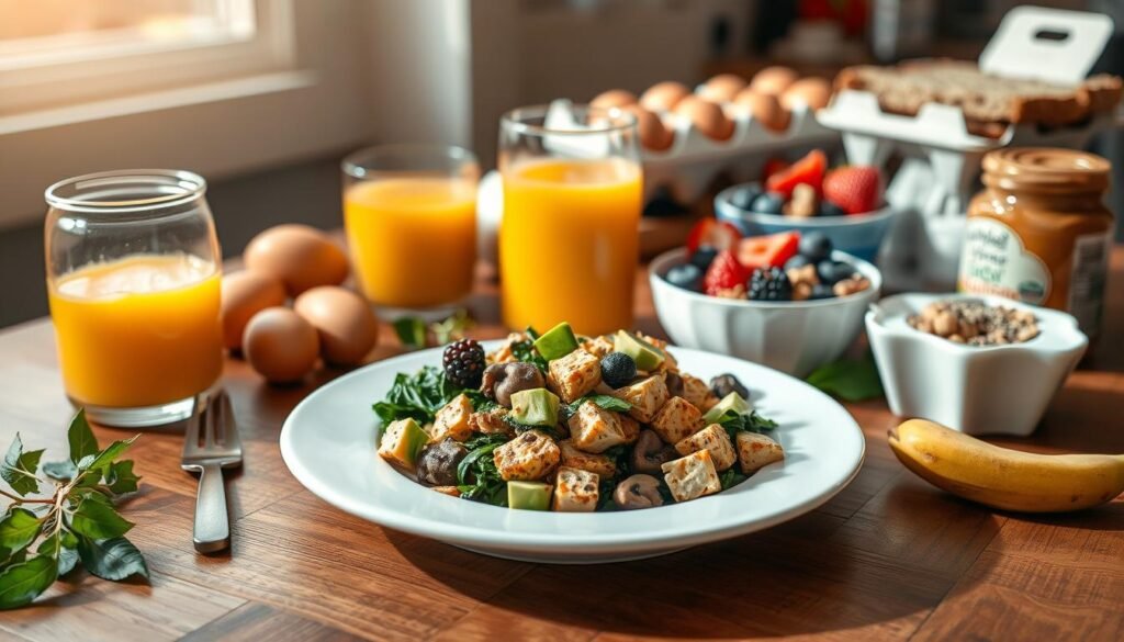 vegetarian protein-rich breakfast ideas